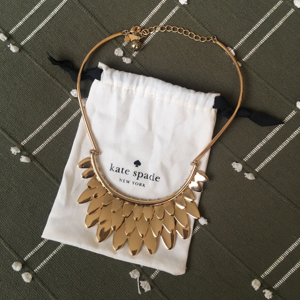 Kate spade gold statement necklace